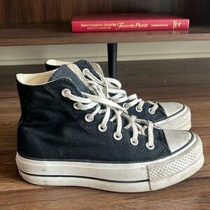 High top Black Converse.